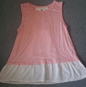 Pink sheer tank